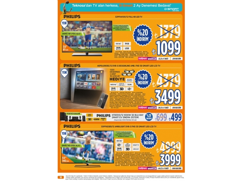 Teknosa Turuncu ndirim - 18