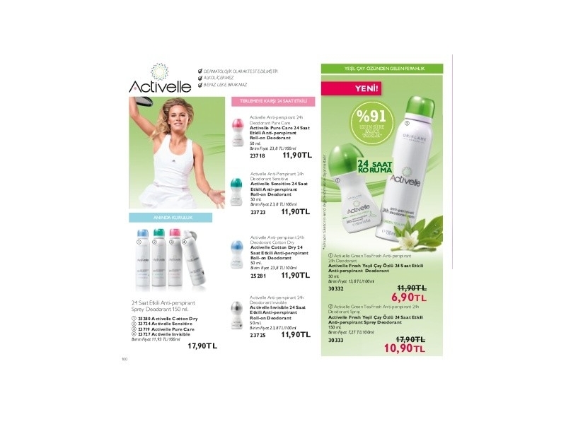 Oriflame Temmuz - 100