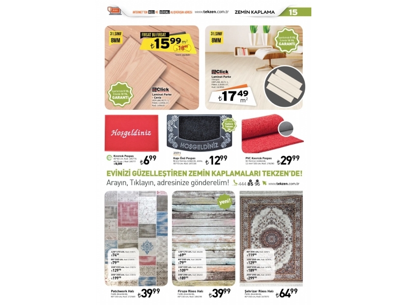 Tekzen Aralk 2014 - 15