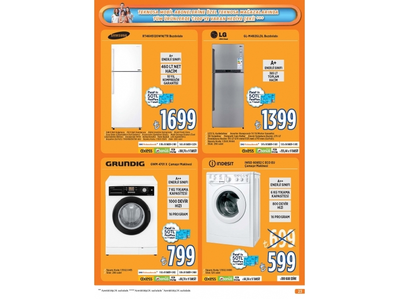Teknosa 20 Mart Turuncu ndirim - 24