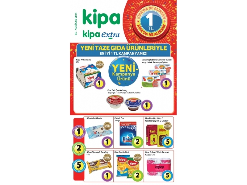 Kipa 1 TL ndirim Katalou - 1