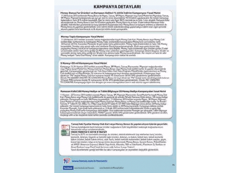 Tansa 11 - 24 Haziran 2015 ndirimli rnler Katalou - 71