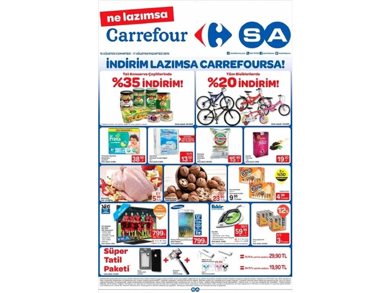 CarrefourSA 14 - 17 Austos 2015 HaftaSonu Kampanyas