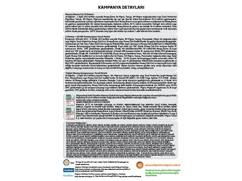 Migros 20 Austos - 2 Eyll 2015 Migroskop Dergisi - 47
