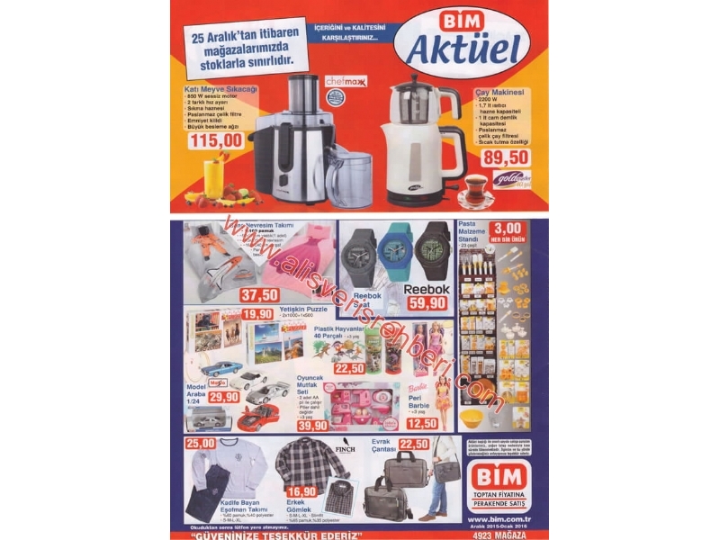 Bim 25 Aralk Aktel rnler - 2