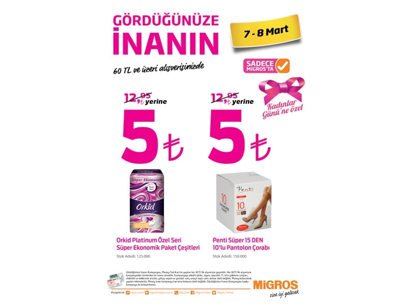 Migros 8 Mart Kadnlar Gn - 1