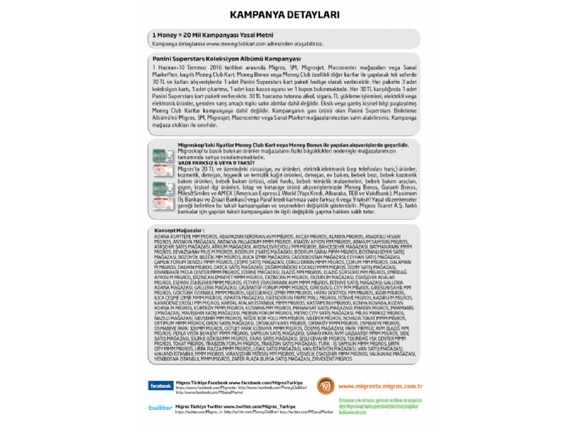 Migros 26 Mays - 8 Haziran - 67