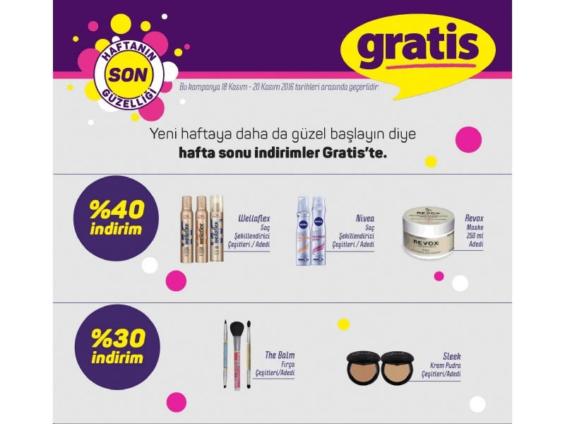 Gratis 18 - 20 Kasm Haftasonu - 1