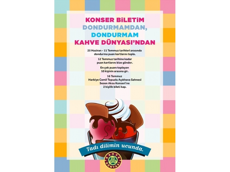 Kahve Dnyas Sezen Aksu Konser Bileti Kampanyas