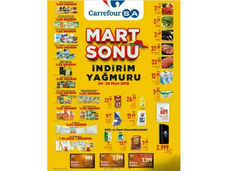 CarrefourSA Mart Sonu ndirim Yamuru