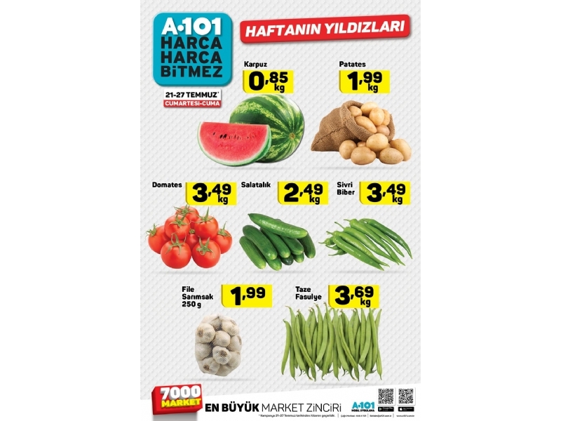 A101 21 - 27 Temmuz Haftann Yldzlar - 2