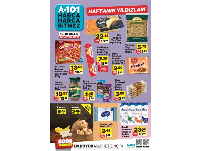 A101 12 - 18 Ocak Haftann Yldzlar - 1