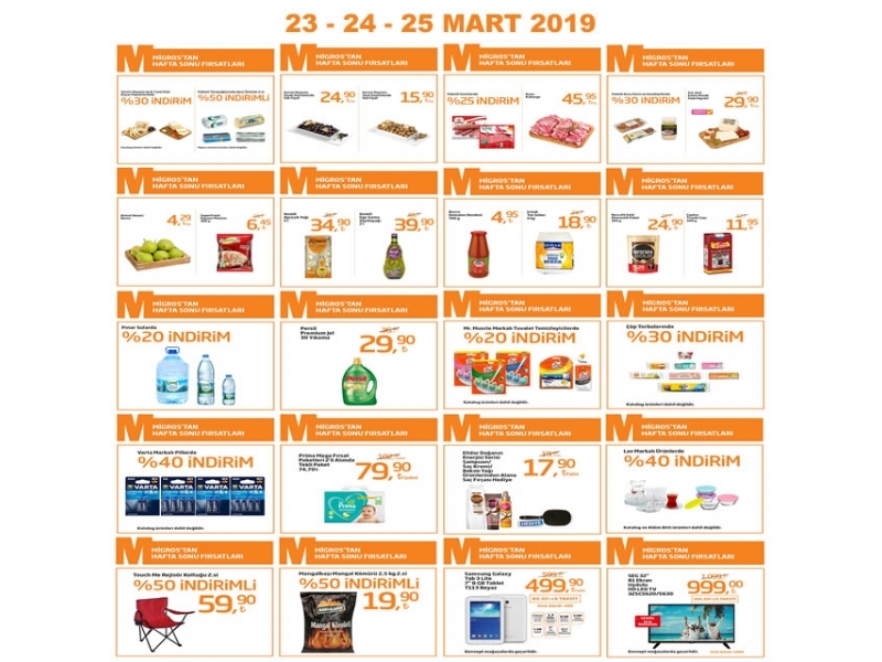 Migros 23 - 25 Mart Hafta Sonu