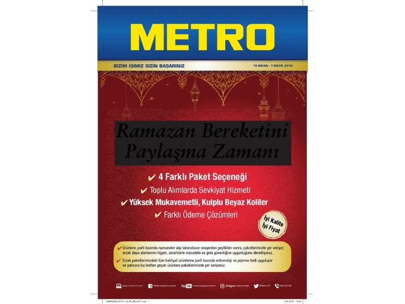 Metro Ramazan Paketleri 2019 - 1