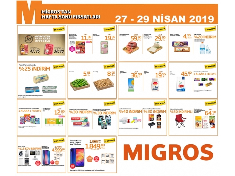 Migros Hafta Sonu 27 - 29 Nisan