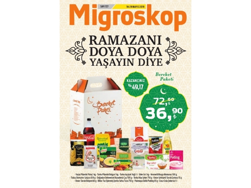 Migros 16 - 29 Mays Migroskop Dergisi - 1