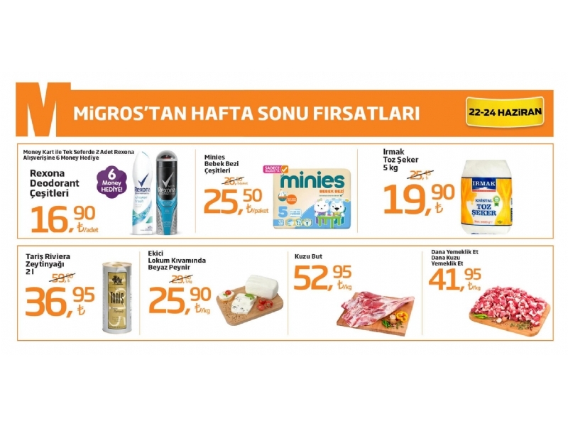 Migros Hafta Sonu 22 Haziran - 2