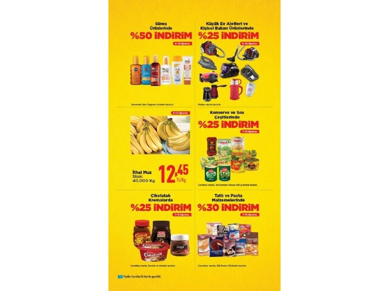 CarrefourSA 9 - 12 Austos Hafta Sonu