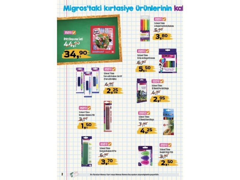 Migros Krtasiye rnleri 2019 - 2