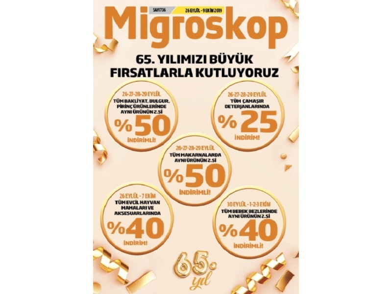 Migros 65. Yl ndirimleri - 1