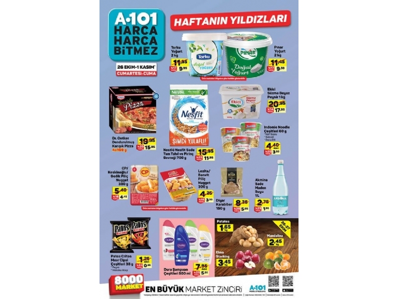 A101 26 Ekim - 1 Kasm Haftann Yldzlar - 1