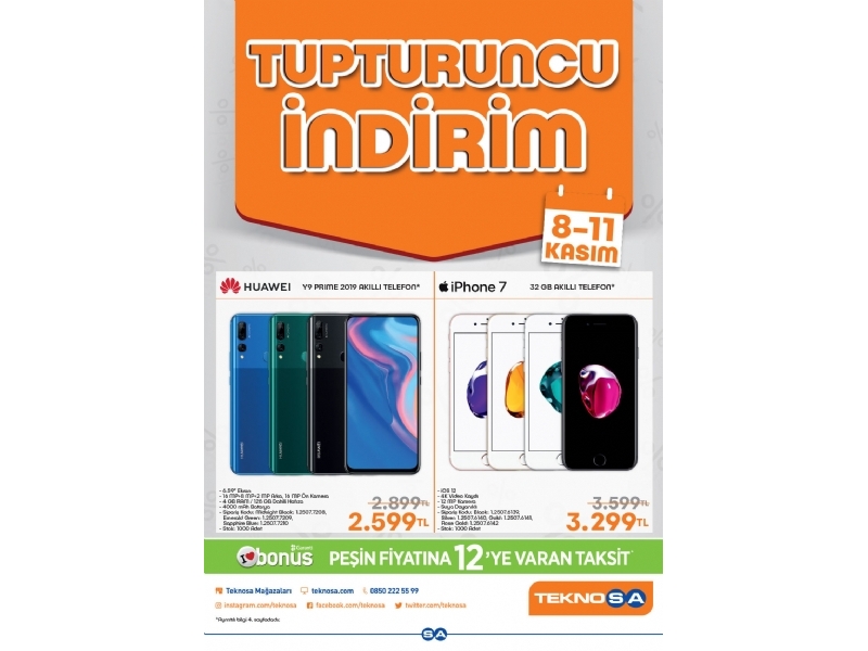 Teknosa Turuncu ndirim 8 - 11 Kasm - 1