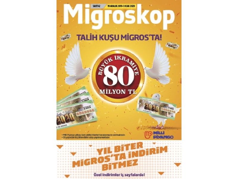 Migros 19 Aralk - 1 Ocak Migroskop Ylba - 70