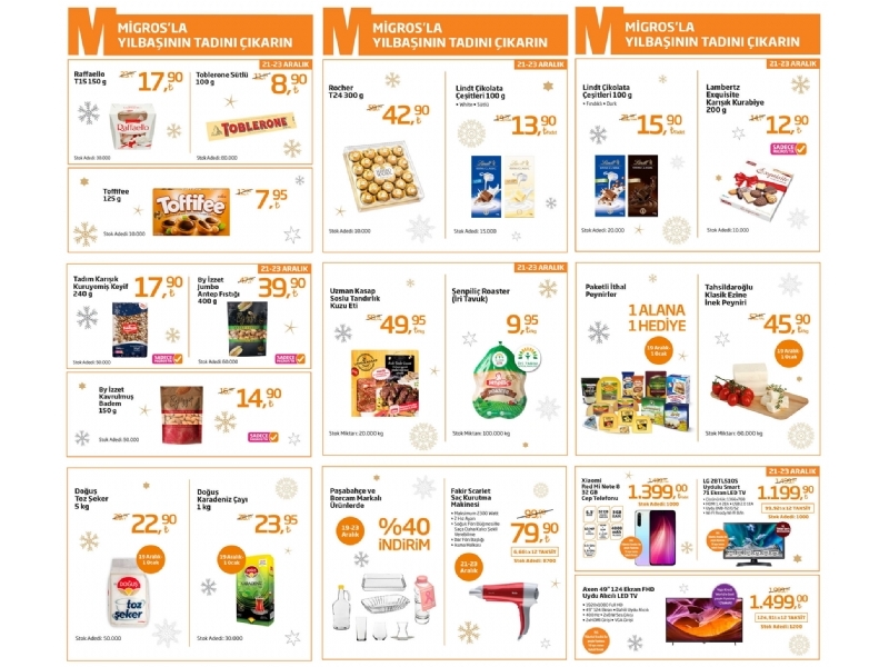 Migros Hafta Sonu 21 - 23 Aralk - 1