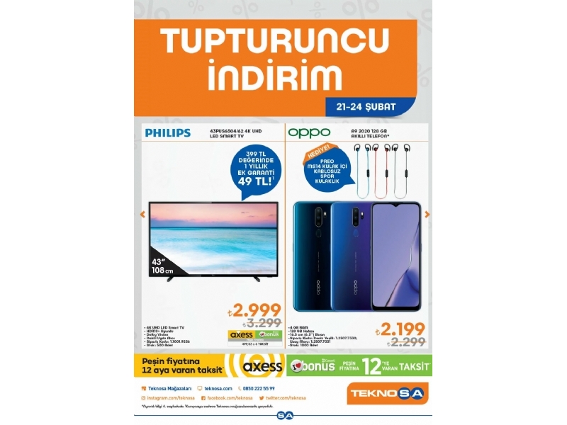 Teknosa Turuncu ndirim 21 - 24 ubat - 1