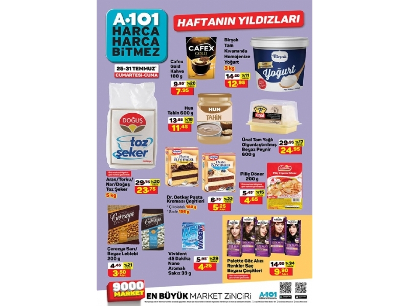 A101 25 - 31 Temmuz Haftann Yldzlar - 1