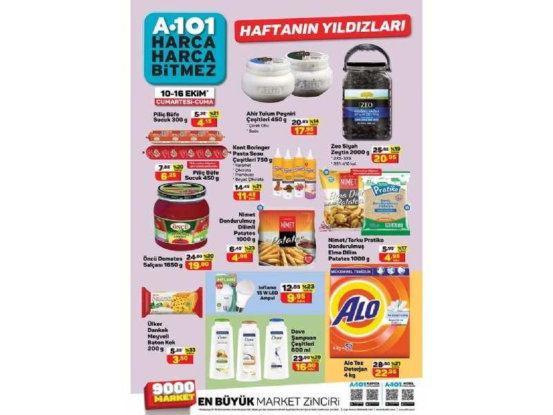 A101 10 - 16 Ekim Haftann Yldzlar - 1