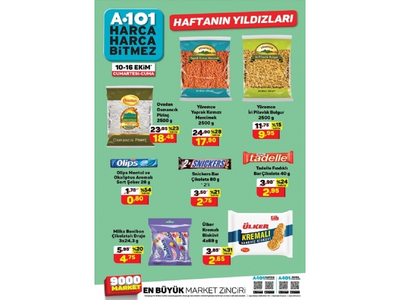 A101 10 - 16 Ekim Haftann Yldzlar - 3