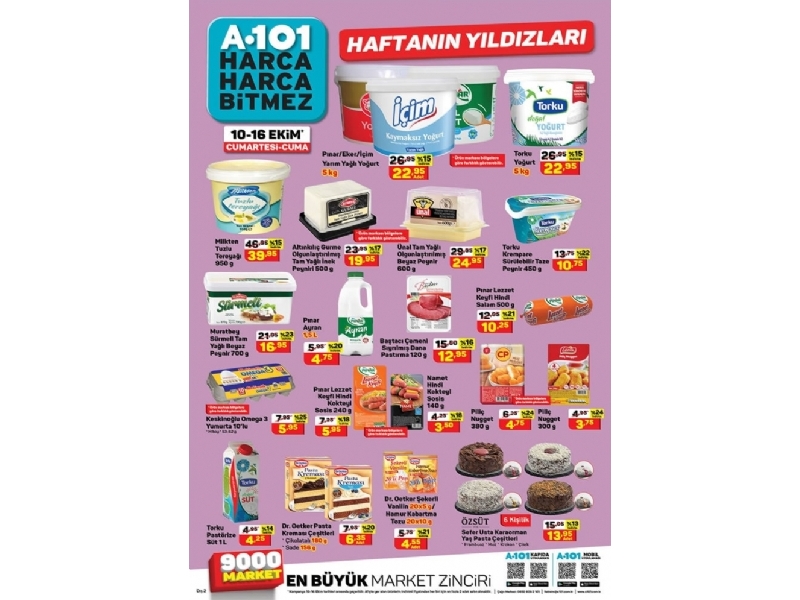 A101 10 - 16 Ekim Haftann Yldzlar - 2