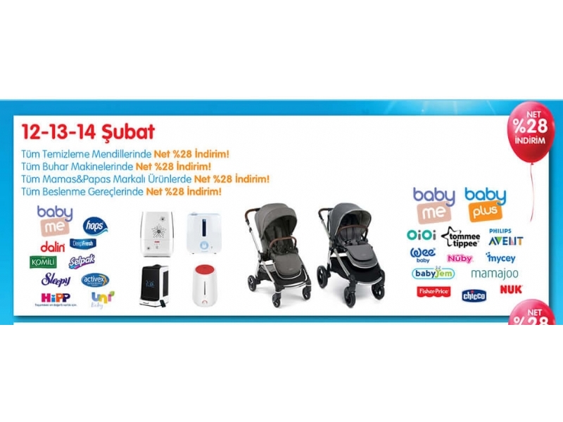 Ebebek ubat ndirimleri 12 - 13 - 14 ubat