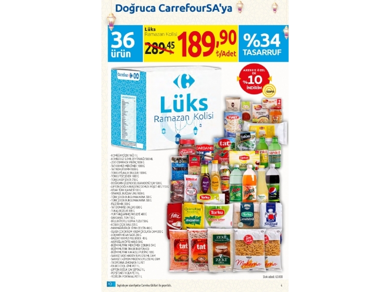 CarrefourSa Ramazan Erzak Paketi 2021 - 3