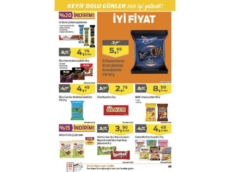 Migros 15 - 28 Temmuz Bayram ndirimleri - 45