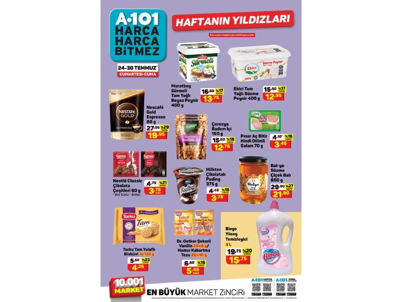 A101 24 - 30 Temmuz Haftann Yldzlar - 1