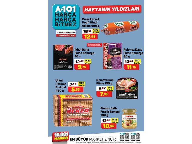 A101 31 Temmuz - 6 Austos Haftann Yldzlar - 2