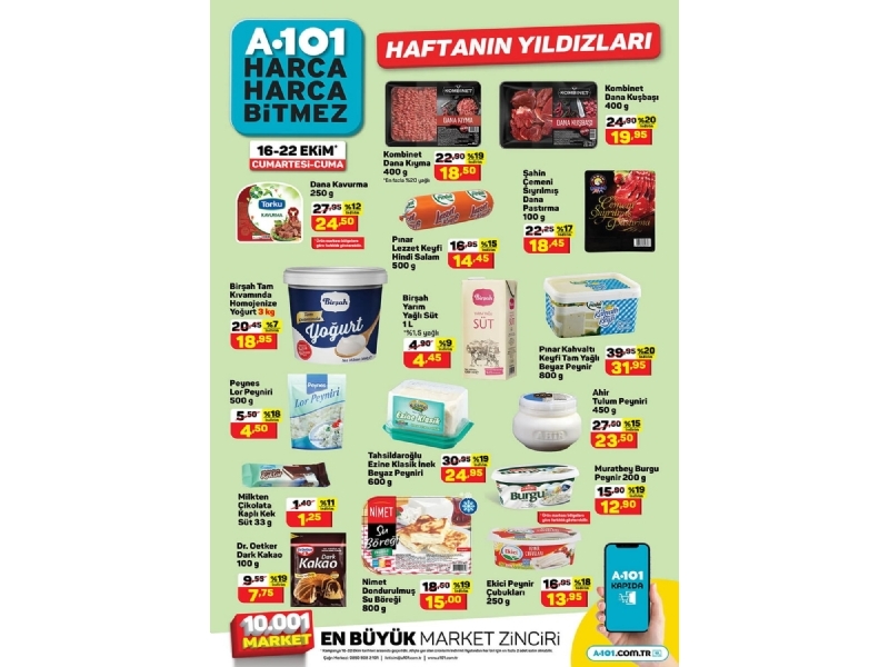 A101 16 - 22 Ekim Haftann Yldzlar - 1