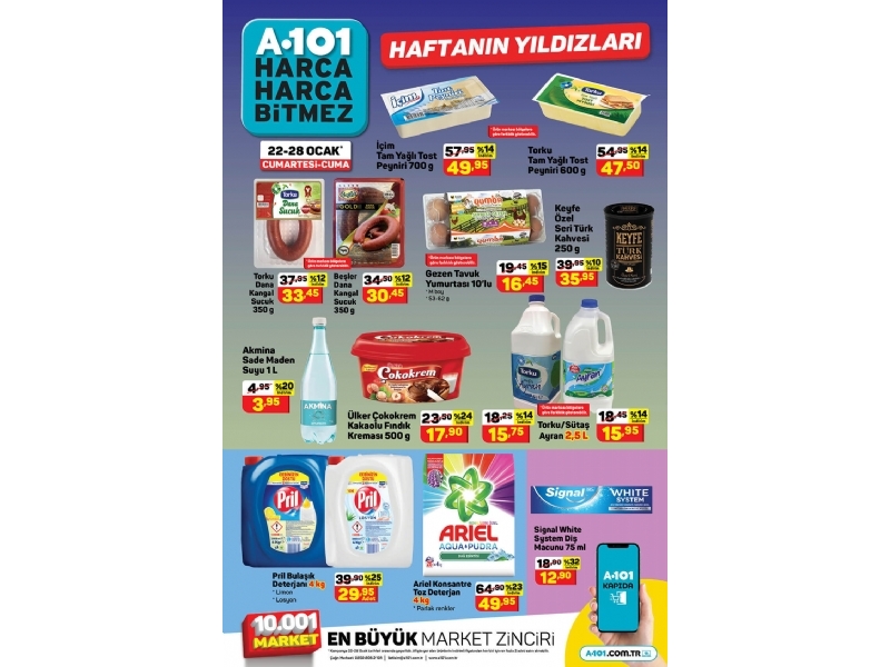 A101 22 - 28 Ocak Haftann Yldzlar - 1