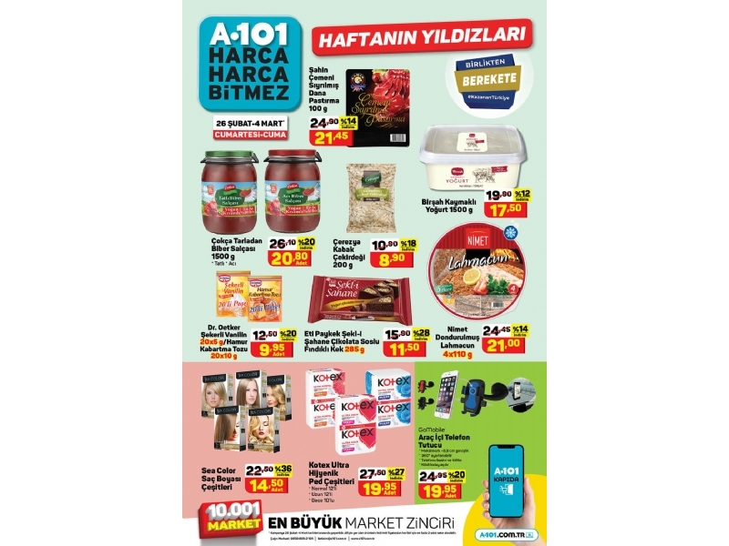 A101 26 ubat - 4 Mart Haftann Yldzlar - 1