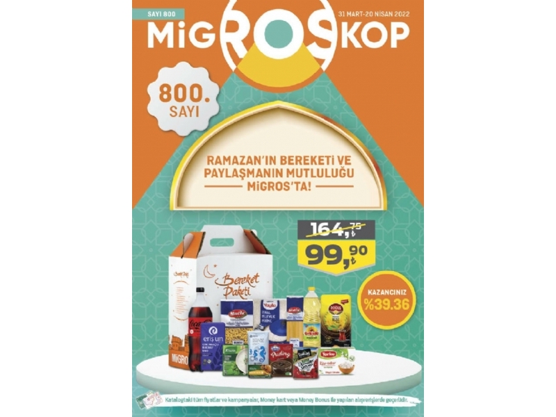 Migros 31 Mart - 20 Nisan Migroskop - 1