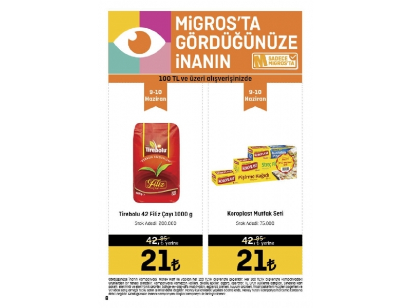 Migros 26 Mays - 8 Haziran Migroskop - 8