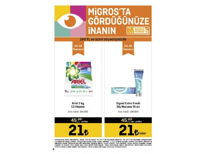 Migros 21 Temmuz - 3 Austos Migroskop - 63