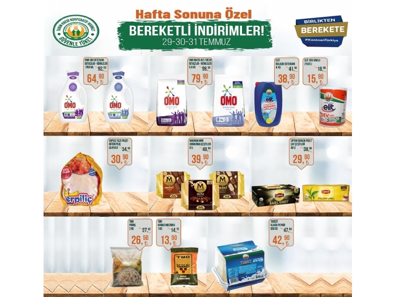 Kooperatif Market 29 - 31 Temmuz Hafta Sonu