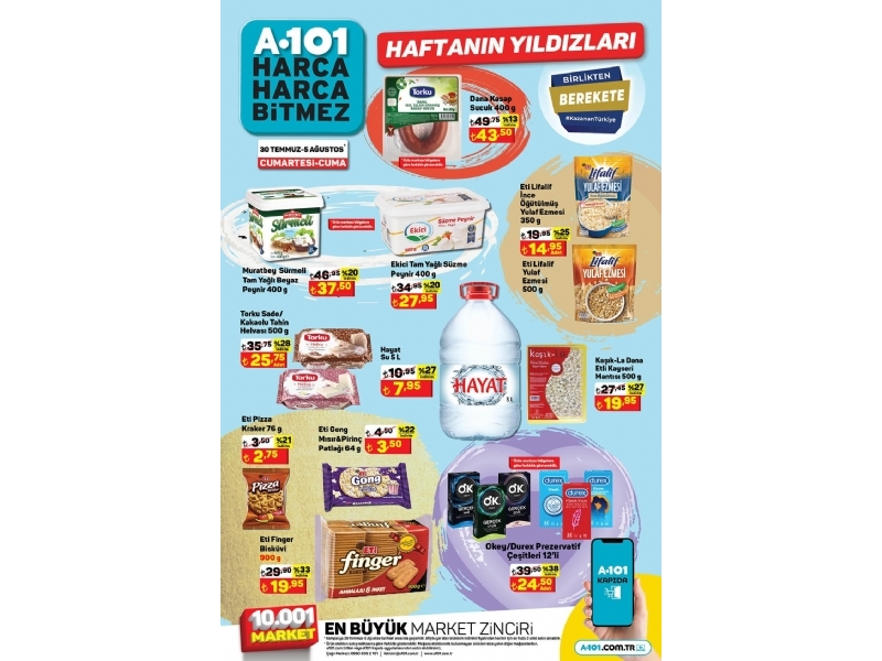 A101 30 Temmuz -5 Austos Haftann Yldzlar - 1