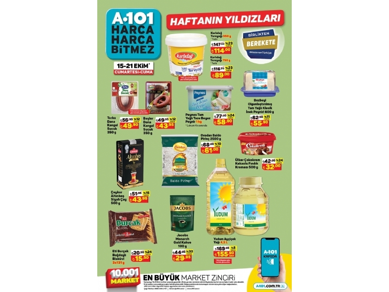 A101 15 - 21 Ekim Haftann Yldzlar - 1