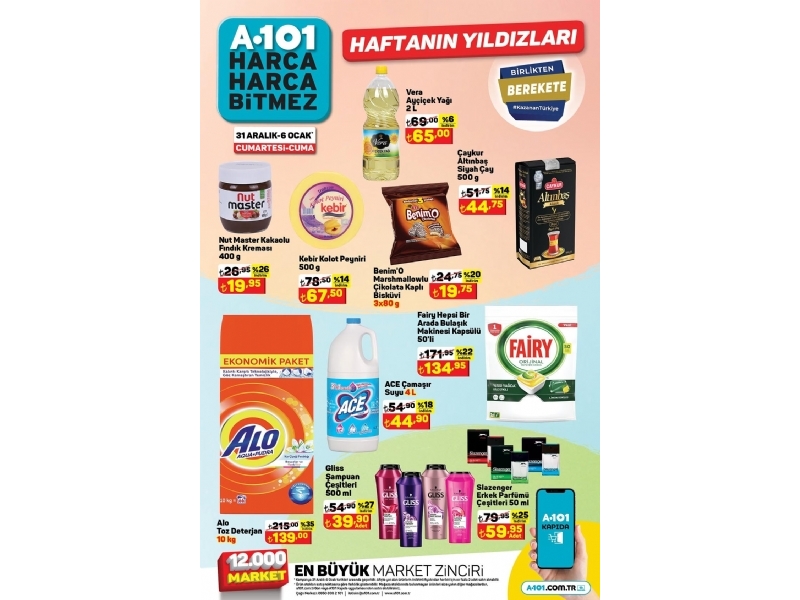 A101 31 Aralk - 6 Ocak Haftann Yldzlar - 1