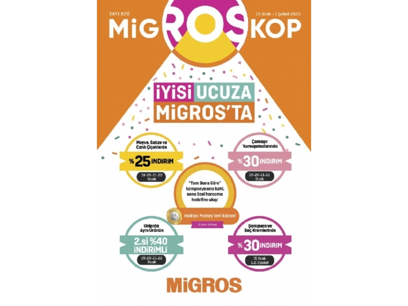 Migros 19 Ocak - 1 ubat Migroskop Dergisi - 1