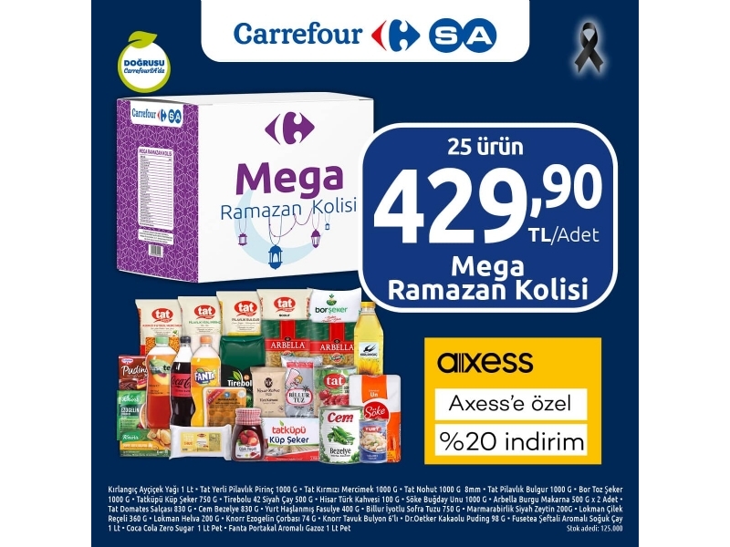 CarrefourSa Mega Ramazan Kolisi